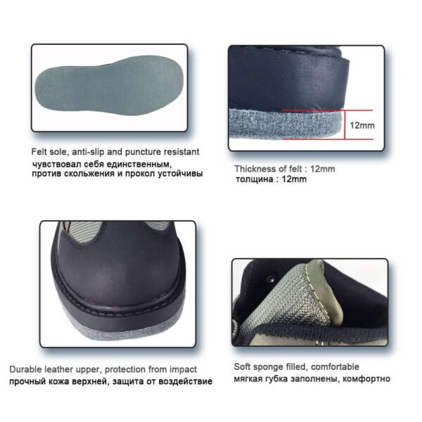 Fly Fishing Upstream Felt or Rubber Sole - Image 19