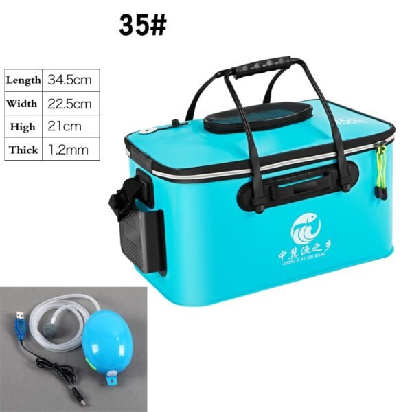 Folding Thicken Fishing Bucket Live Fish Bag