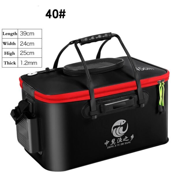 Folding Thicken Fishing Bucket Live Fish Bag - Image 20