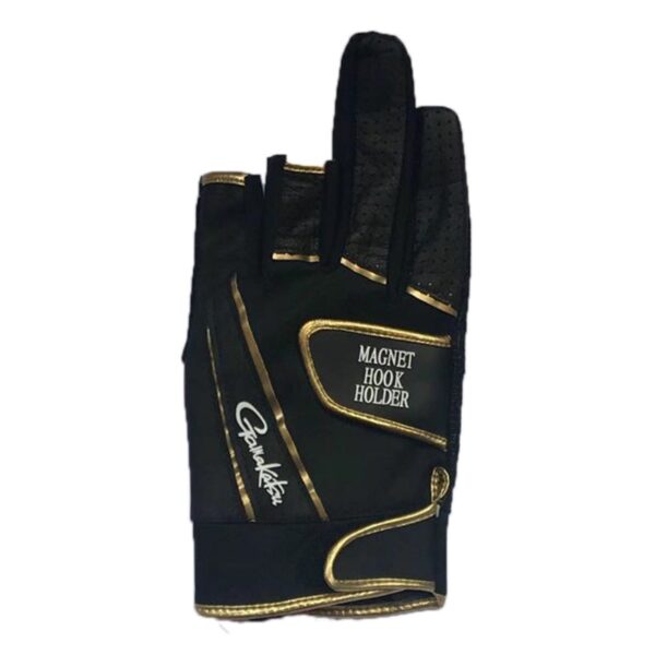 Gamakatsu Fishing Gloves Anti Slip 3 Finger Soft Leather - Image 7