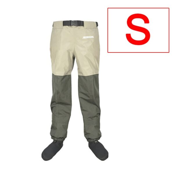 JEERKOOL Fly Fishing Waders Wading Pants Fishing Waders Pants Portable Chest Waterproof Overalls Boots Clothes Stocking Foot - Image 17