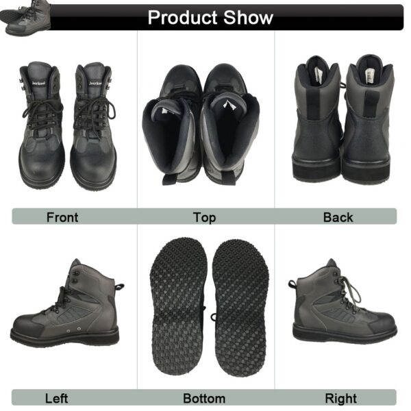 JERKOOL Fly Fishing Rubber Anti-Slippery Sole Shoes