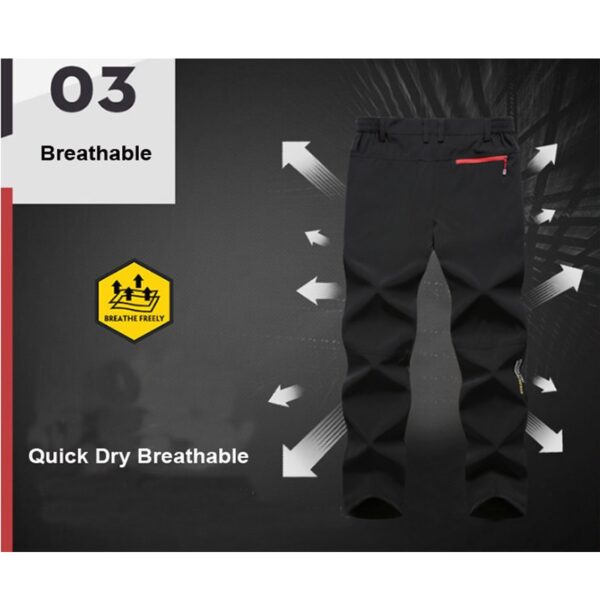 Man Outdoor Summer Winter Quick Dry Waterproof Breathable Pants - Image 13