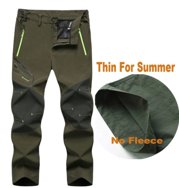 Man Outdoor Summer Winter Quick Dry Waterproof Breathable Pants - Image 9