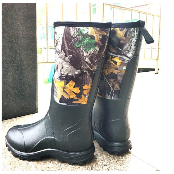 Maple Leaves Bionic Camouflage Hunting Fishing High Boots - Image 4