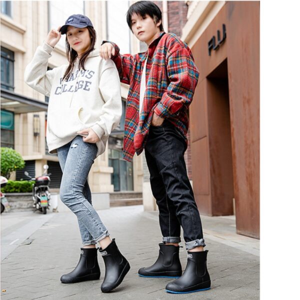 Men Rain Boots Unisex Working Fishing Boots