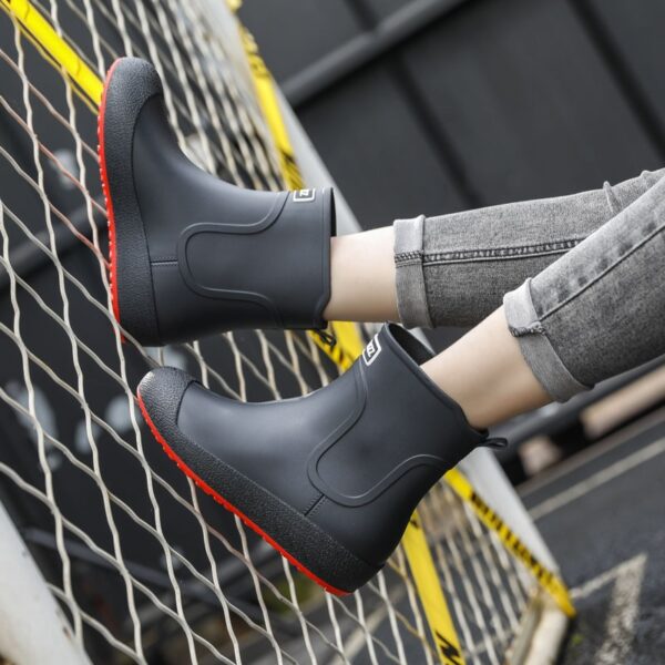 Men Rain Boots Unisex Working Fishing Boots