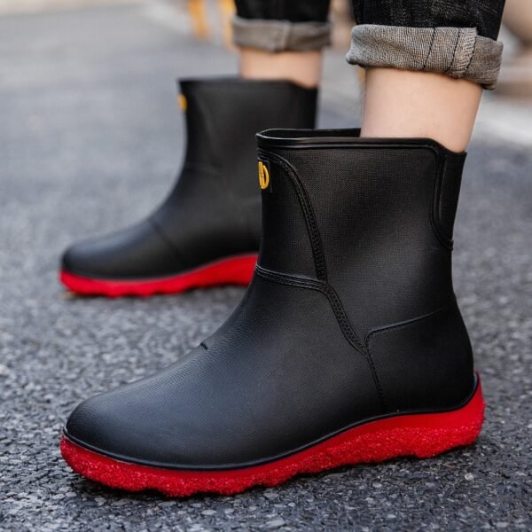 Men Trendy Fishing Rain Boots - Image 2
