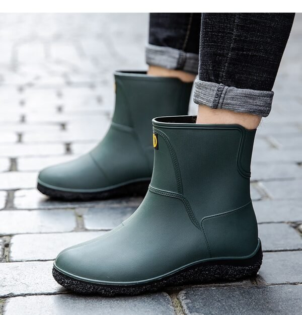 Men Trendy Fishing Rain Boots - Image 4