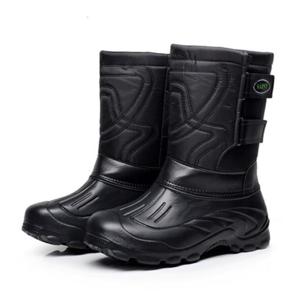 Men Winter Boots Warm Waterproof Sneakers Outdoor Activities Fishing Snow Work Boots Plus Plush Non-slip Men Shoes Fishing Boots