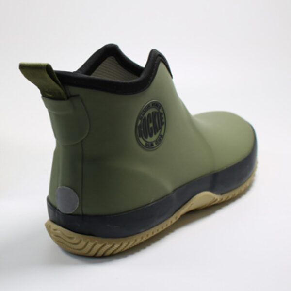 Men's Pull-on Rain Boots Waterproof Rubber Ankle Boots Outdoor Leisure Fishing Boots Student Rain Boots