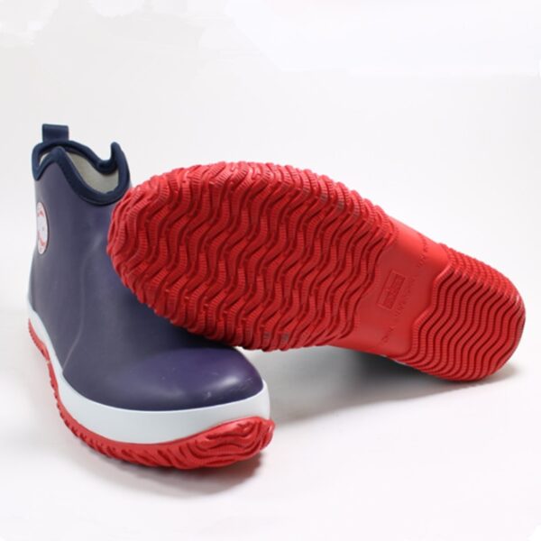 Men's Pull-on Rain Boots Waterproof Rubber Ankle Boots Outdoor Leisure Fishing Boots Student Rain Boots - Image 4