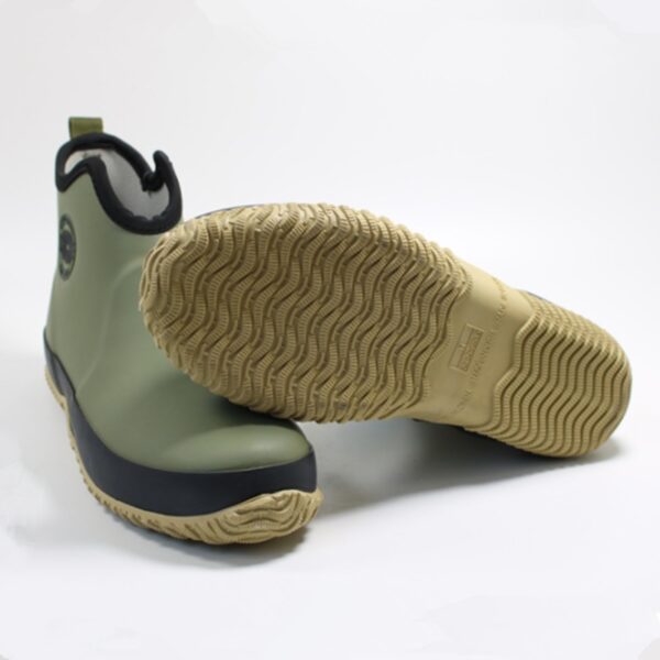 Men's Pull-on Rain Boots Waterproof Rubber Ankle Boots Outdoor Leisure Fishing Boots Student Rain Boots - Image 2