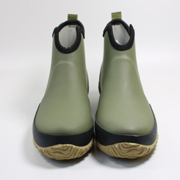 Men's Pull-on Rain Boots Waterproof Rubber Ankle Boots Outdoor Leisure Fishing Boots Student Rain Boots