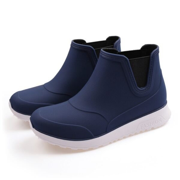 Men's Rain Boots Fashion Waterproof Platform Water Boots