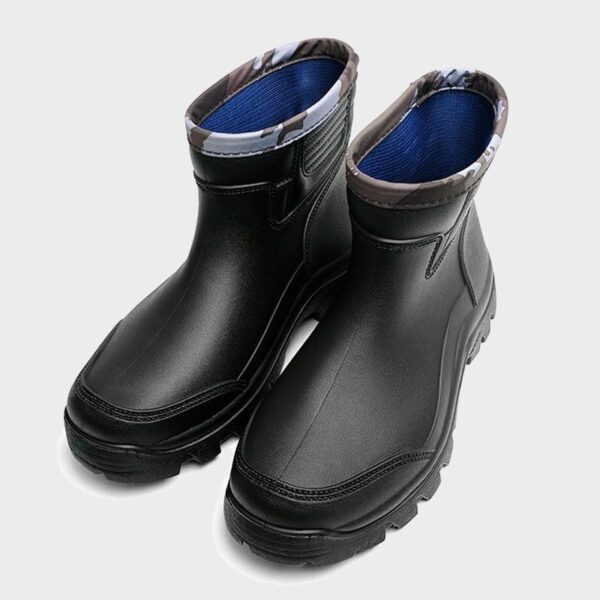 Non slip rain shoes Men fashionable outdoor fishing boots Waterproof