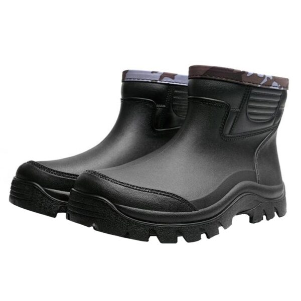 Non slip rain shoes Men fashionable outdoor fishing boots Waterproof