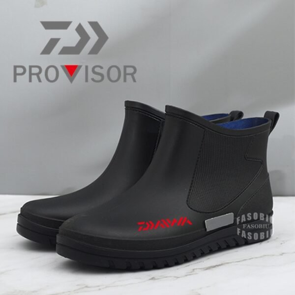 Rain Boots Men Rubber Boots Outdoor Non-slip Hiking Shoes Rain Boots Garden Work Shoes Durable Waterproof Fishing Shoes