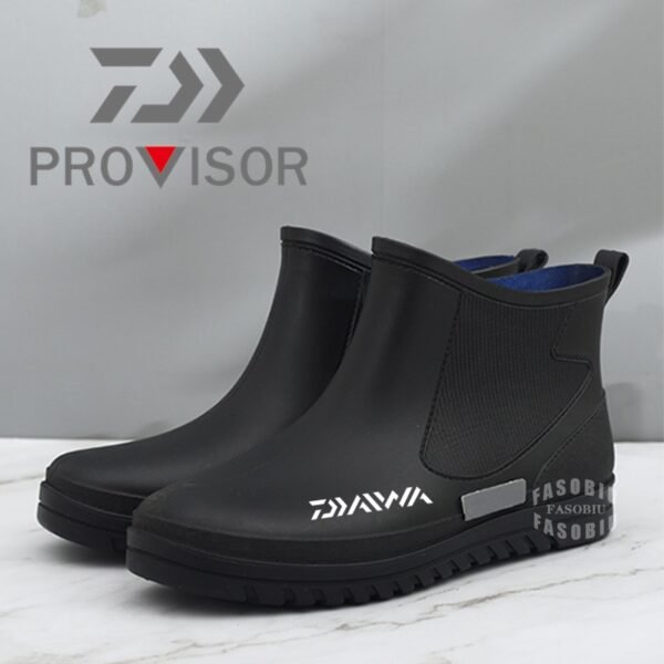 Rain Boots Men Rubber Boots Outdoor Non-slip Hiking Shoes Rain Boots Garden Work Shoes Durable Waterproof Fishing Shoes