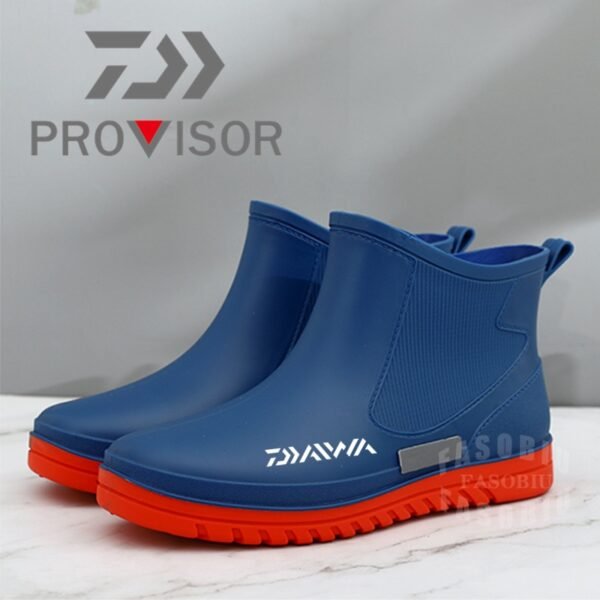 Rain Boots Men Rubber Boots Outdoor Non-slip Hiking Shoes Rain Boots Garden Work Shoes Durable Waterproof Fishing Shoes