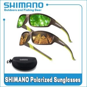 Shimano Men's Women Polarized Fishing Glasses Outdoor HD UV Protection Cycling Sunglasses Sports Climbing