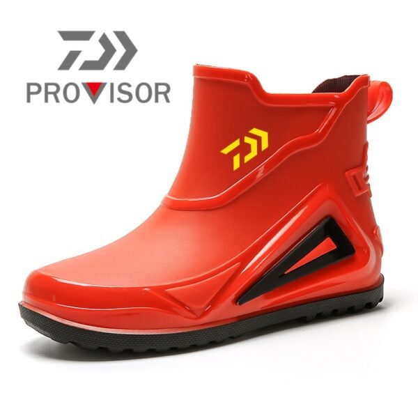 Summer Men's Outdoor Anti-skid Hiking Shoes Shaxi Fishing Rain Boots Work Shoes Durable Waterproof Fishing Shoes - Image 9