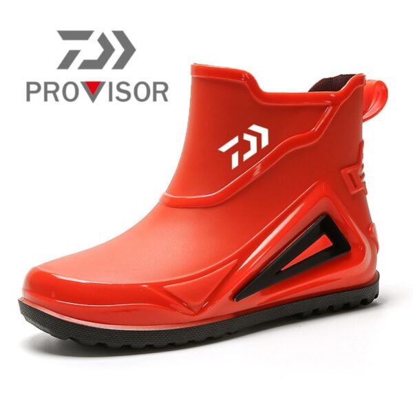 Summer Men's Outdoor Anti-skid Hiking Shoes Shaxi Fishing Rain Boots Work Shoes Durable Waterproof Fishing Shoes
