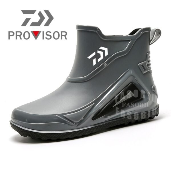 Summer Men's Outdoor Anti-skid Hiking Shoes Shaxi Fishing Rain Boots Work Shoes Durable Waterproof Fishing Shoes