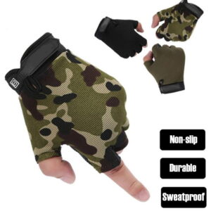 Tactical Half Finger Fishing and Hunting Gloves