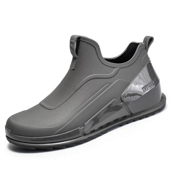 VXO Rain Boots Men's Short Tube Outdoor Waterproof Shoes Car Wash Fishing Rubber Shoes Lightweight Ankle Rainy Day Boots