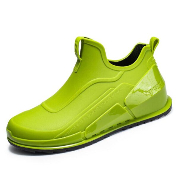 VXO Rain Boots Men's Short Tube Outdoor Waterproof Shoes Car Wash Fishing Rubber Shoes Lightweight Ankle Rainy Day Boots