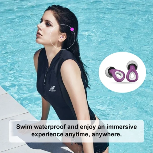 1 Set of Ear Plugs For Sleeping , shooting and swimming