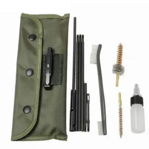 10Pcs/Set Rifle Cleaning Kit Brushes Rod with Nylon Pouch