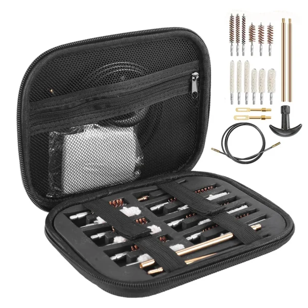 19pc/Set Gun Barrel Cleaning Kit for 22/38/9/40/45mm Caliber Rifle