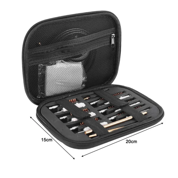 19pcs/set Tactical Gun Cleaning Kit for 22/38/9/40/45mm Caliber for Handgun Rifle Pistol Gun Brush Tool Kit - Image 6