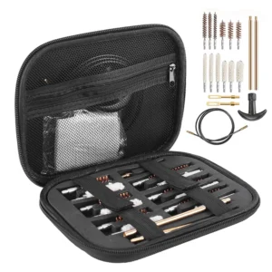 19Pcs/set Tactical Gun Cleaning Kit for Handgun for .22/.38/9mm/.40/.45 Caliber