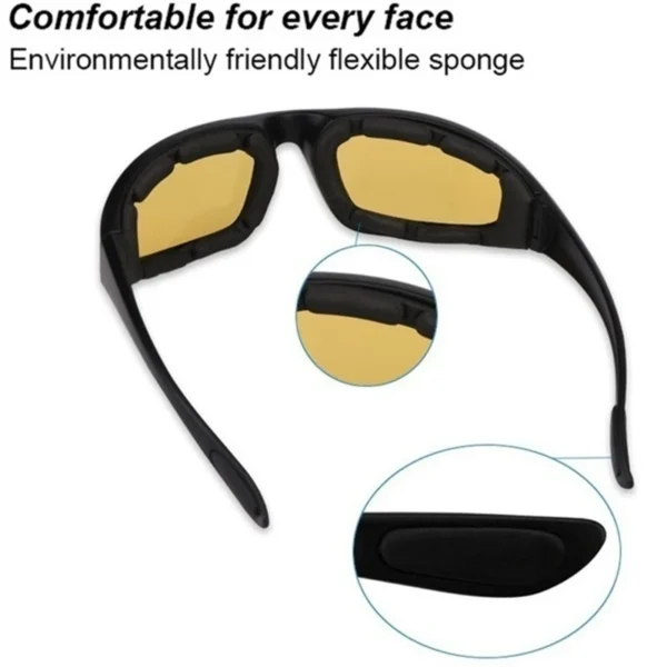 1PC Motorcycle Glasses Army Polarized Sunglasses for Hunting Shooting Airsoft EyewearMen Eye Protection Windproof Moto Goggles - Image 6