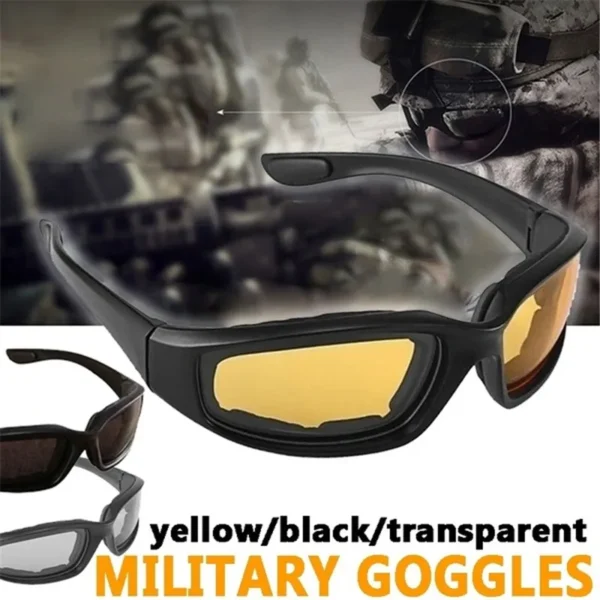 1PC Motorcycle Glasses Army Polarized Sunglasses for Hunting Shooting Airsoft EyewearMen Eye Protection Windproof Moto Goggles - Image 2