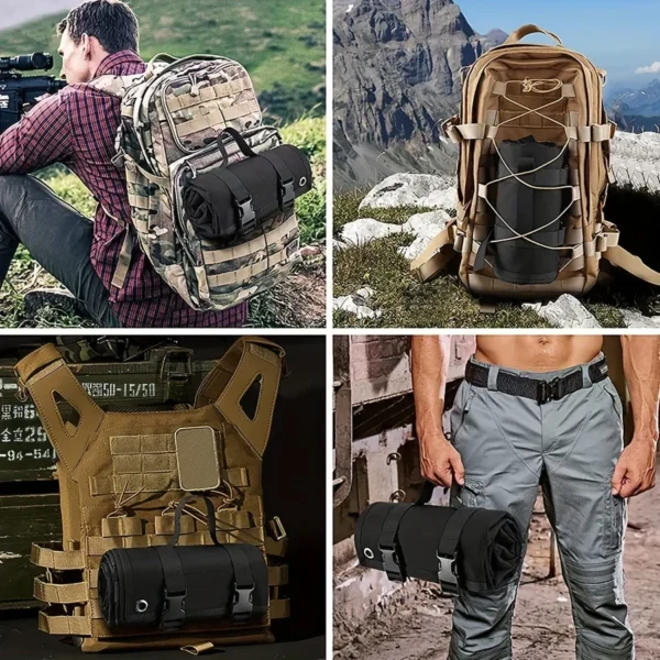 1pc Outdoor Non-slip Tactical Shooting Training Mat, Double-sided Waterproof Portable Camping Pad - Image 2