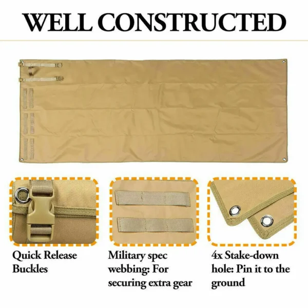 200x75cm Outdoor Roll Up Military Pad Camping Hunting Training tactical mat