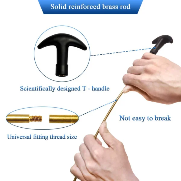 21PCS Universal Tactical Gun Cleaning Kit for Handgun  Gun Brush Tool for .22/.38/9mm/.40/.45 Caliber - Image 4