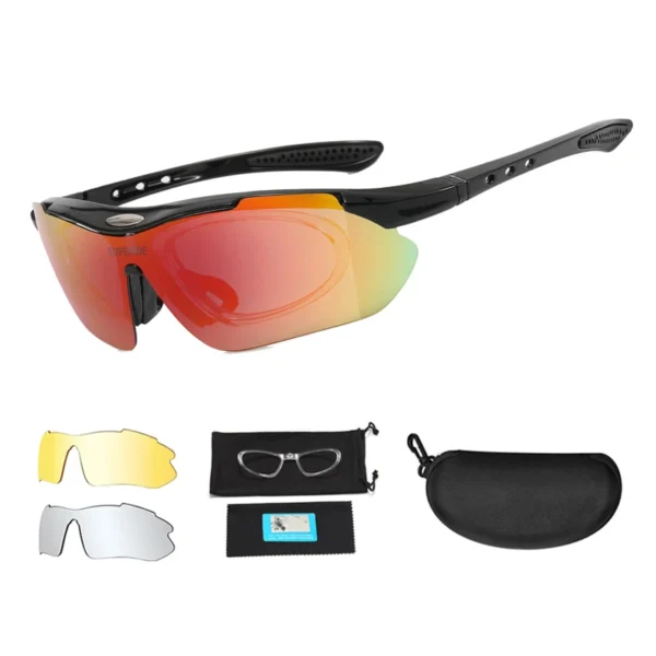 3 Lens Explosion Proof Hunting Shooting Glasses Polarized Military Tactical Goggles Outdoor Sports Paintball Airsoft Eyewear