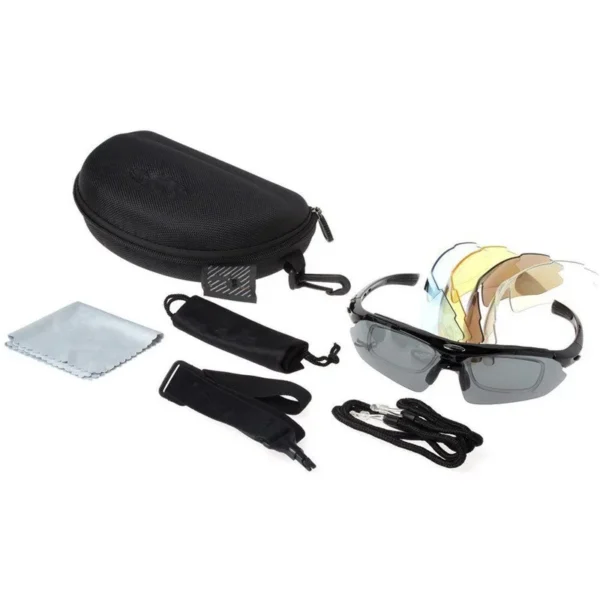 5 Lens Set  Russian Tactical Glasses Outdoor CS Shooting Glasses Windproof Sandproof Night Vision Polarized Cycling Sunglasses - Image 5