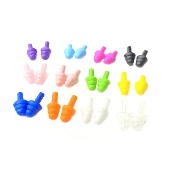 5 Pairs of New Comfort Earplugs Noise Reduction Silicone Soft Ear Plugs