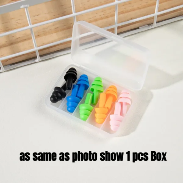 5 Pairs of New Comfort Earplugs Noise Reduction Silicone Soft Ear Plugs