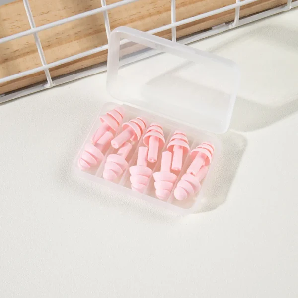 5 Pairs of New Comfort Earplugs Noise Reduction Silicone Soft Ear Plugs - Image 15