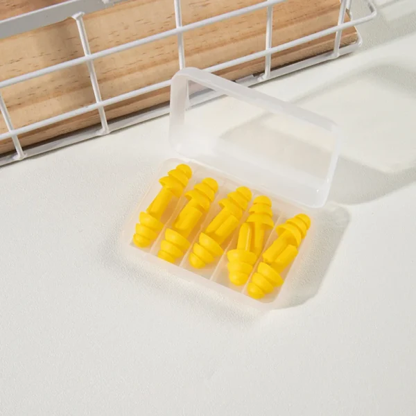 5 Pairs of New Comfort Earplugs Noise Reduction Silicone Soft Ear Plugs - Image 14