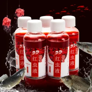 60ml  Freshwater Fish Red Worm Liquid  Strong Fish Attractant Concentrated Fish Bait  Perch for Trout Cod Carp Bass