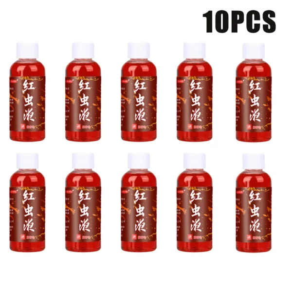 60ml  Freshwater Fish Red Worm Liquid  Strong Fish Attractant Concentrated Fish Bait  Perch for Trout Cod Carp Bass