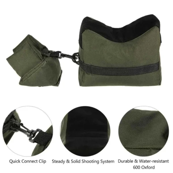652D Rest Bags, Rest Front & Rear Support Sandbag Stand Holder Construction & Water Resistance for Shooting Hunting